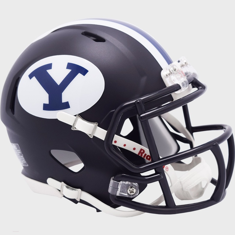 BYU Brigham Young Cougars Alternate Navy Blue Revolution Speed Mini Football Helmet