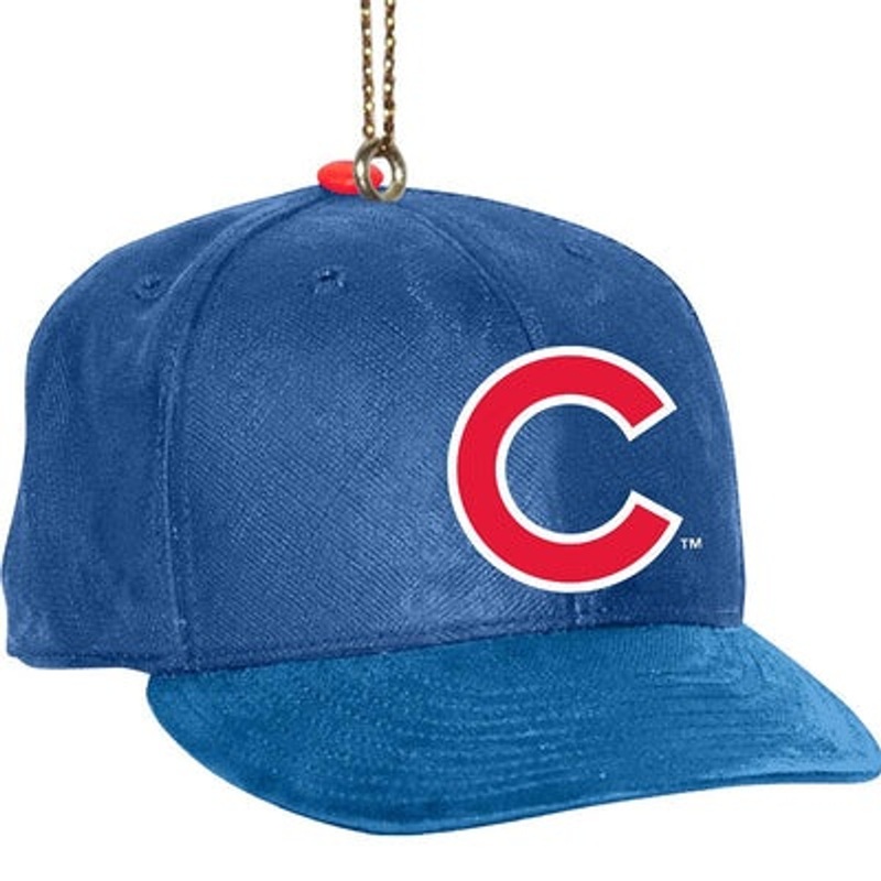 Chicago Cubs Team Baseball Cap Christmas Tree Ornament