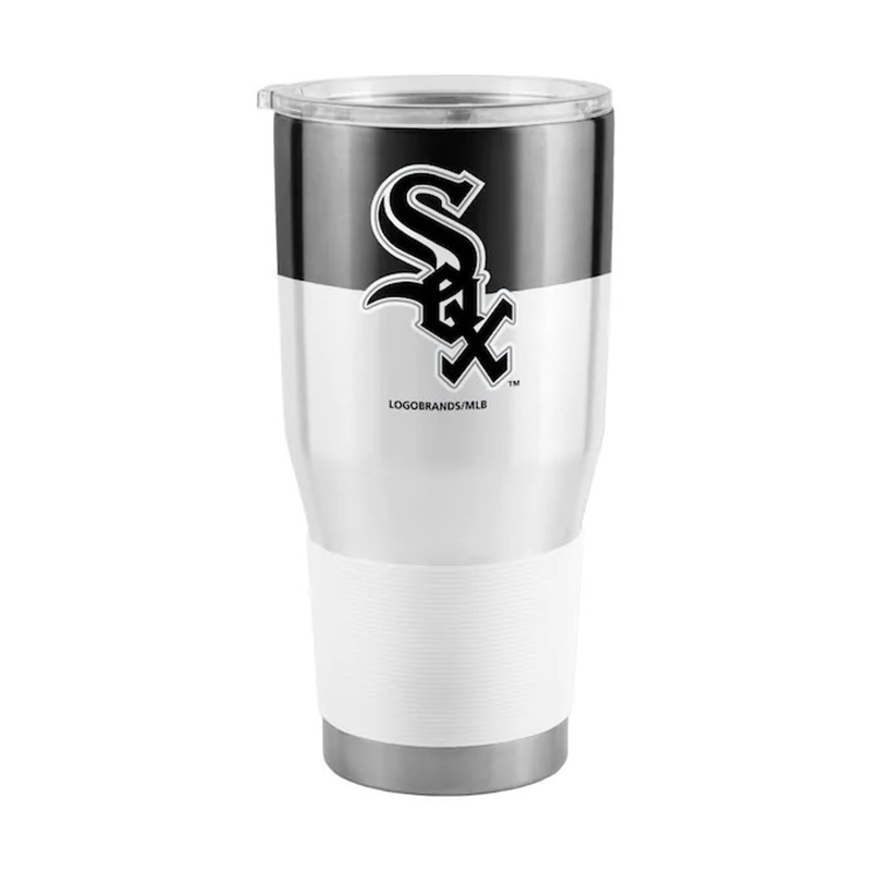 Chicago White Sox MLB 30 oz. Colorblock Curved Ultra Insulated Stainless Tumbler Travel Mug Cup Drink Holder