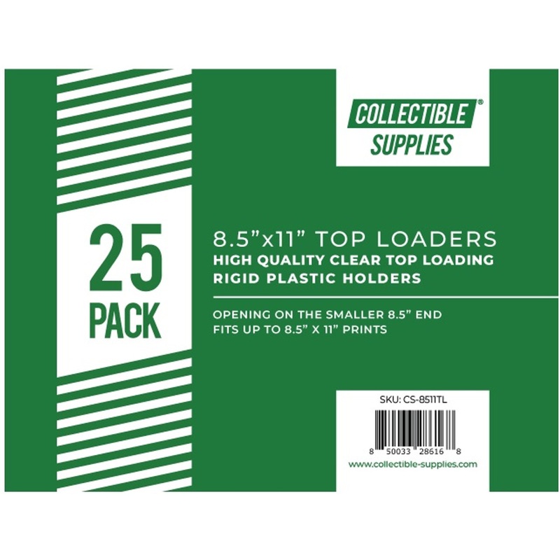 Collectible Supplies 8.5″x 11″ Top-Loaders