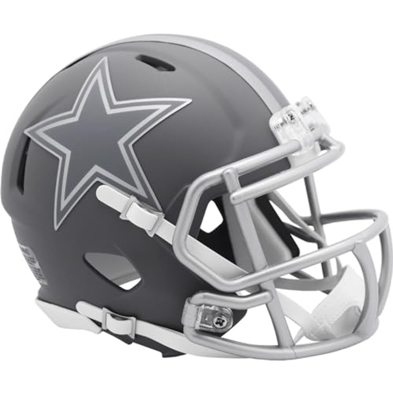 Dallas Cowboys Alternate SLATE Revolution Speed Mini Football Helmet – New in Riddell Box