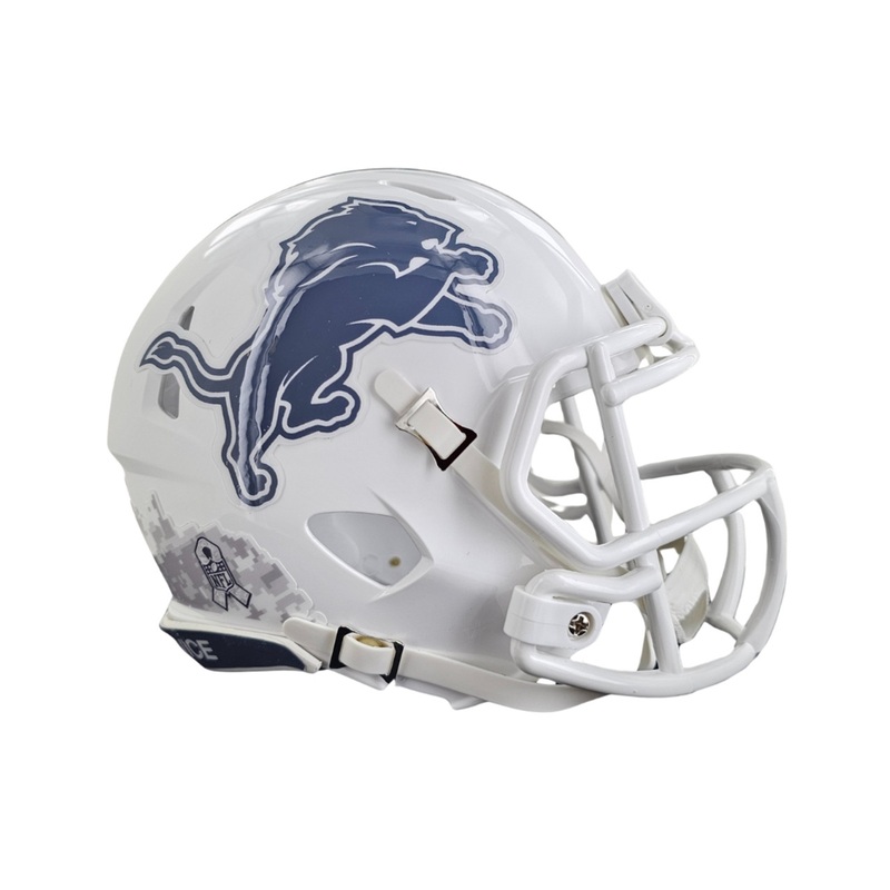 Detroit Lions NFL Salute to Service Version 3 Riddell Mini Speed Football Helmet