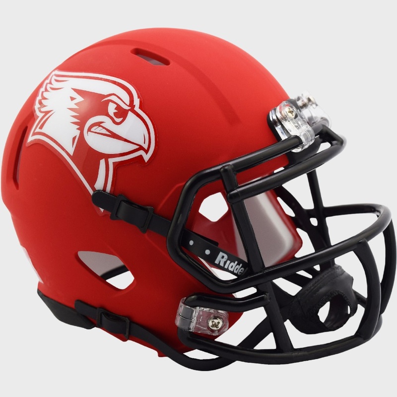 Illinois State Redbirds Matte Red Revolution SPEED Mini Football Helmet