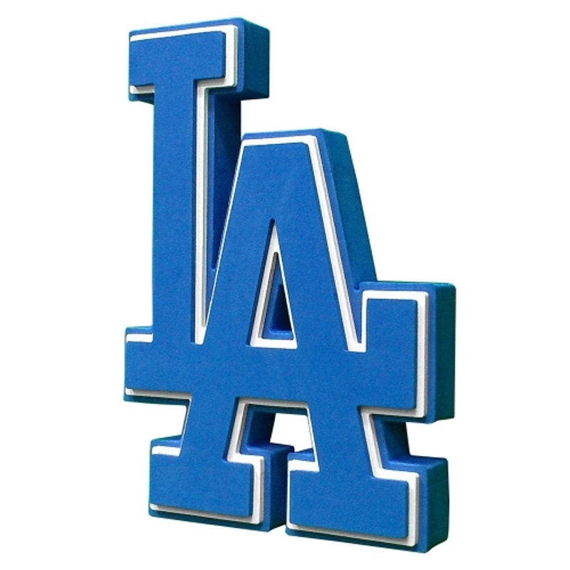 Los Angeles Dodgers 3D Fan Foam Logo Sign