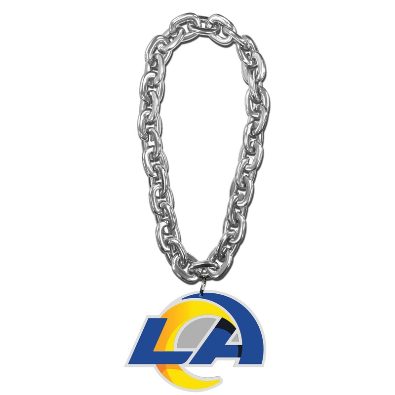 Los Angeles Rams NFL Touchdown Fan Chain 10 Inch 3D Foam Magnet Necklace