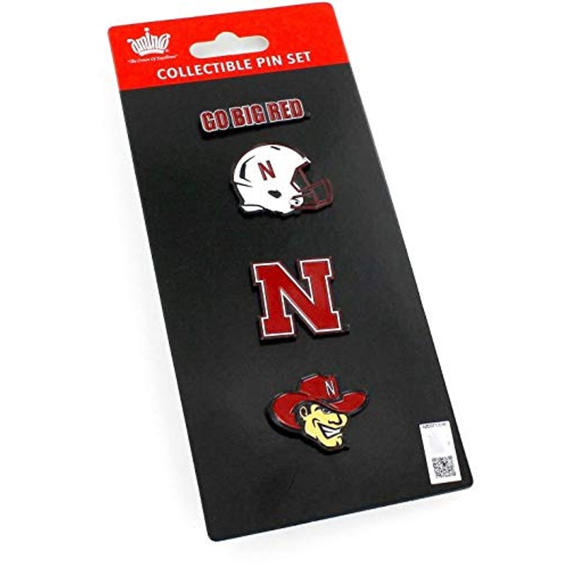 NCAA Nebraska Cornhuskers Team Pride Collectible Lapel Pin Set 4-Pack