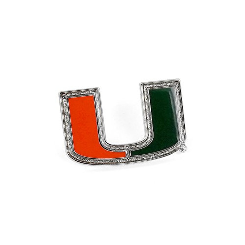 NCAA University of Miami Hurricanes Logo Lapel Pin