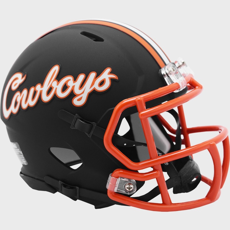 Oklahoma State Cowboys Black NCAA Riddell Speed Mini Football Helmet