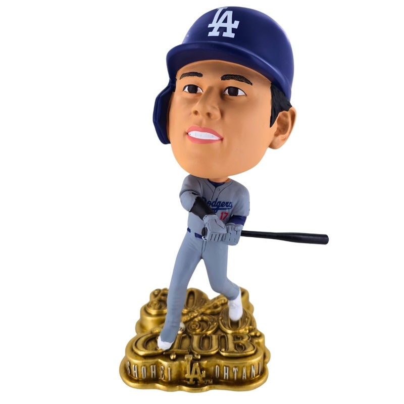 Shohei Ohtani Los Angeles Dodgers 50/50 Club Gold Base 9.5″ Bighead Bobblehead Bobble Head Doll