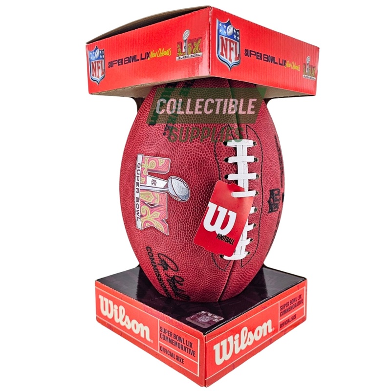 Super Bowl LIX (Fifty-Nine) 59 Philadelphia Eagles vs. Kansas City Chiefs Official Leather Authentic Game Football by Wilson