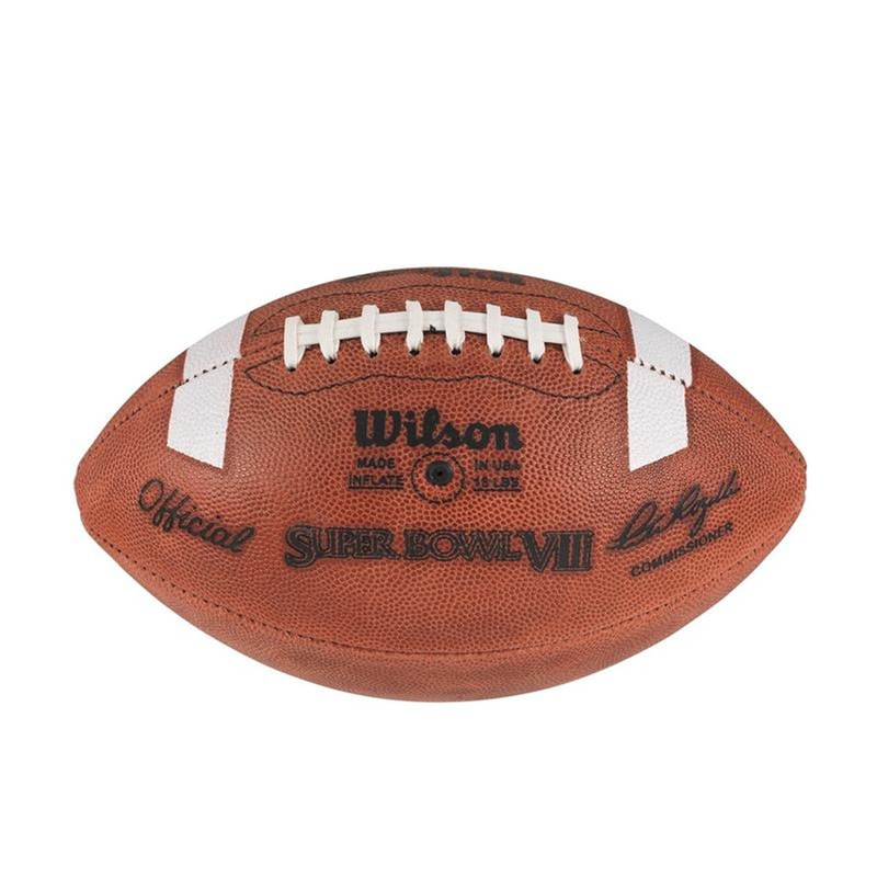 Super Bowl VIII (Eight 8) Minnesota Vikings vs. Miami Dolphins Official Leather Authentic Game Football by Wilson