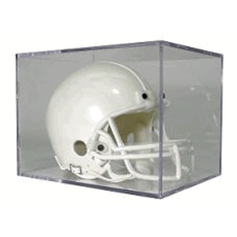 UV Protected Mini Helmet Display Cube Holder