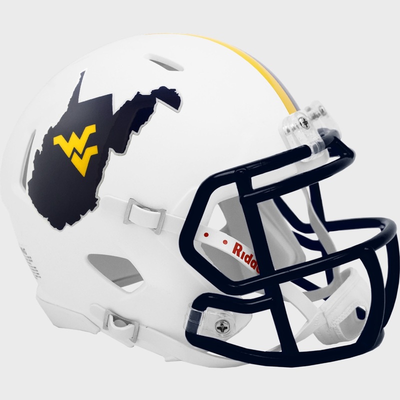 West Virginia Mountaineers 2022 Country Roads Revolution SPEED Mini Football Helmet