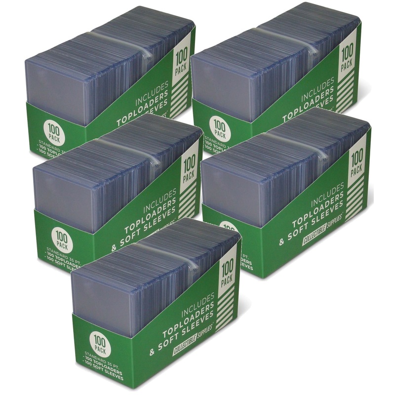 500 Standard 3″ x 4″ Top-Loaders and 500 Soft Card Sleeves Package