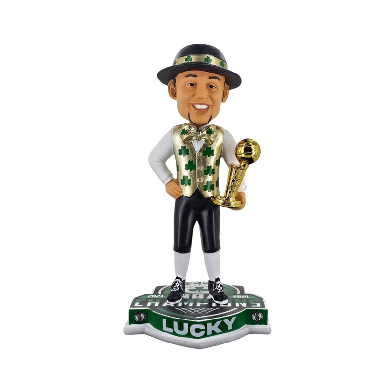 Boston Celtics Mascot Lucky 2024 NBA Champions 8″ Bobblehead Bobble Head Doll