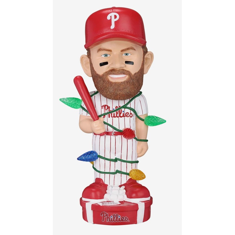 Bryce Harper Philadelphia Phillies Holiday Flashing Lights 10″ Bobblehead Bobble Head Doll