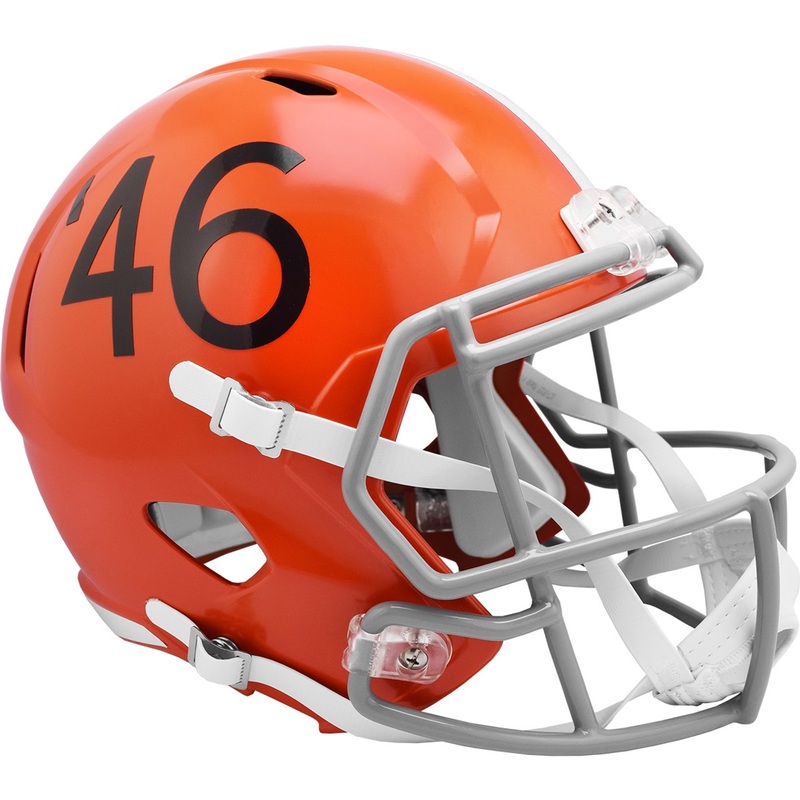 Cleveland Browns 1946 Throwback SPEED Riddell Full Size Replica Football Helmet