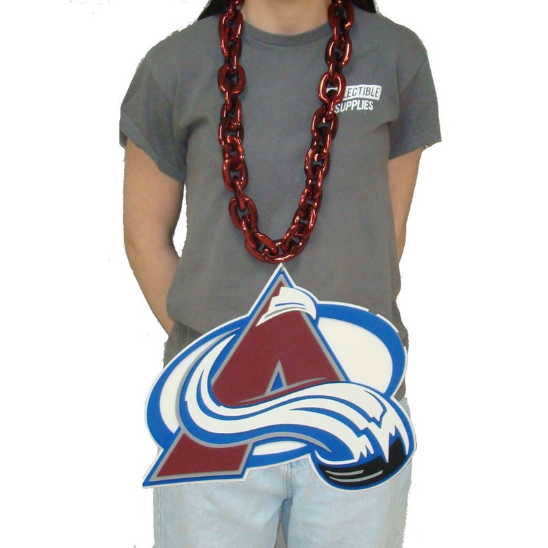 Colorado Avalanche NHL BIG LOGO 3D Fan Chain Foam Necklace