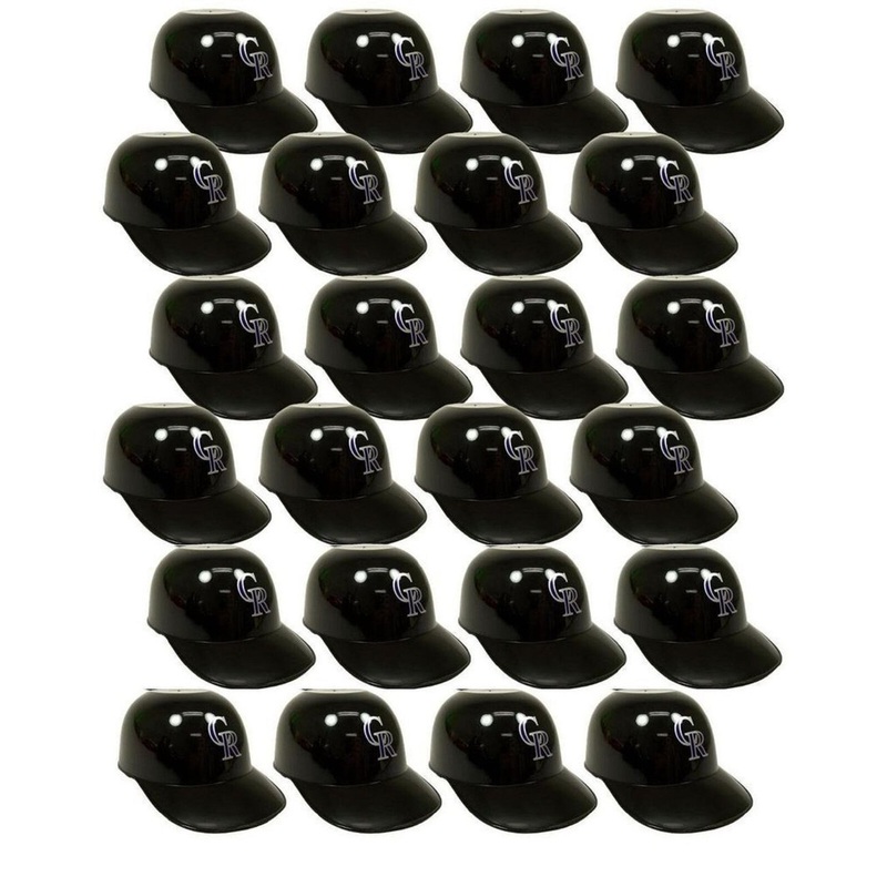 Colorado Rockies MLB 8oz Snack Size / Ice Cream Mini Baseball Helmets – Quantity 24