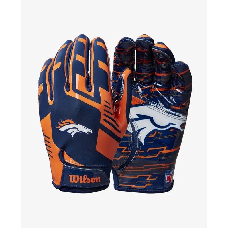 Denver Broncos NFL Stretch Fit Receiver Football Gloves