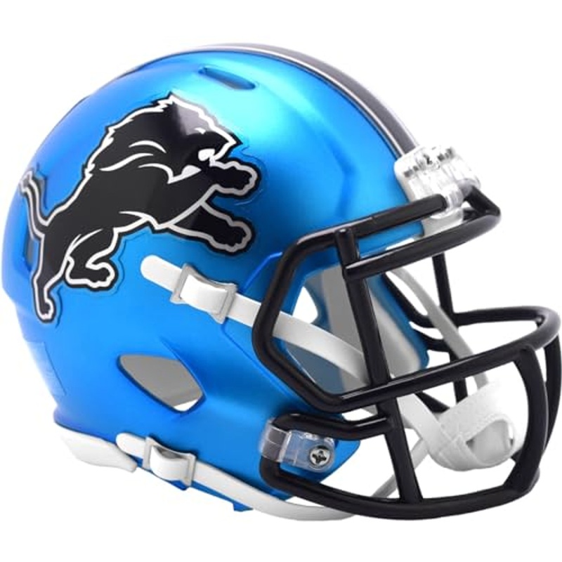Detroit Lions 2024 On Field Alternate Riddell Speed Mini Football Helmet
