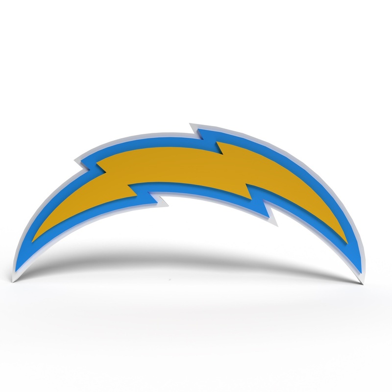 Los Angeles Chargers 3D Fan Foam Logo Sign