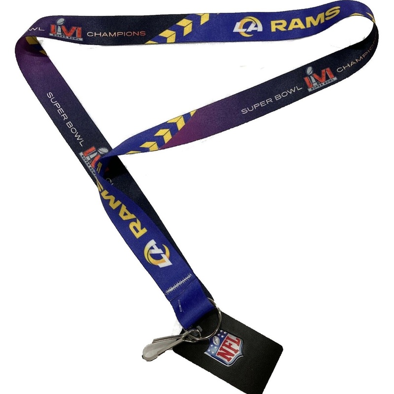 Los Angeles Rams Super Bowl XLI Champions NFL Lanyard Keychain