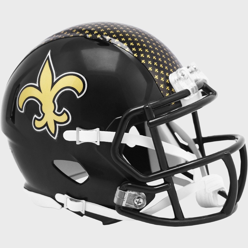 New Orleans Saints Black 2022 Alternate On-Field NFL Revolution SPEED Mini Football Helmet
