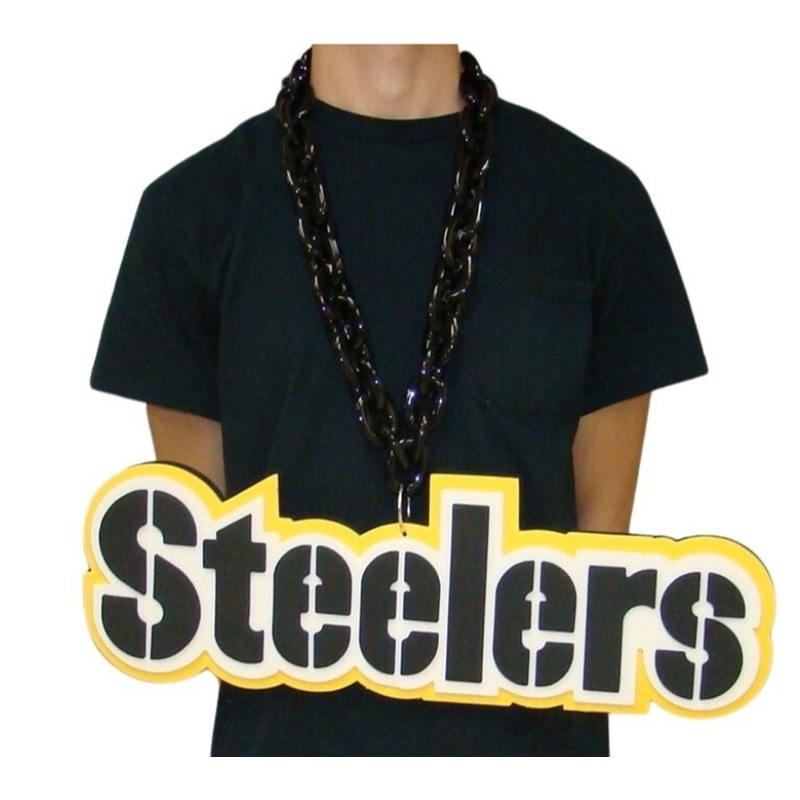 Pittsburgh Steelers BIG LOGO 3D Fan Chain Foam Necklace