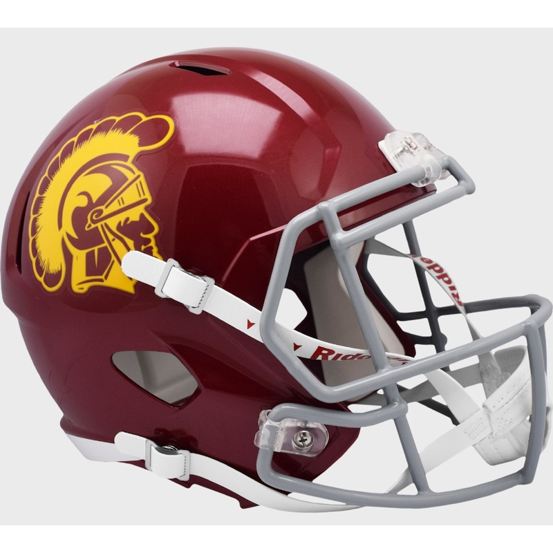 Riddell NCAA USC Trojans 2022 Full Size Replica Speed Football Helmet