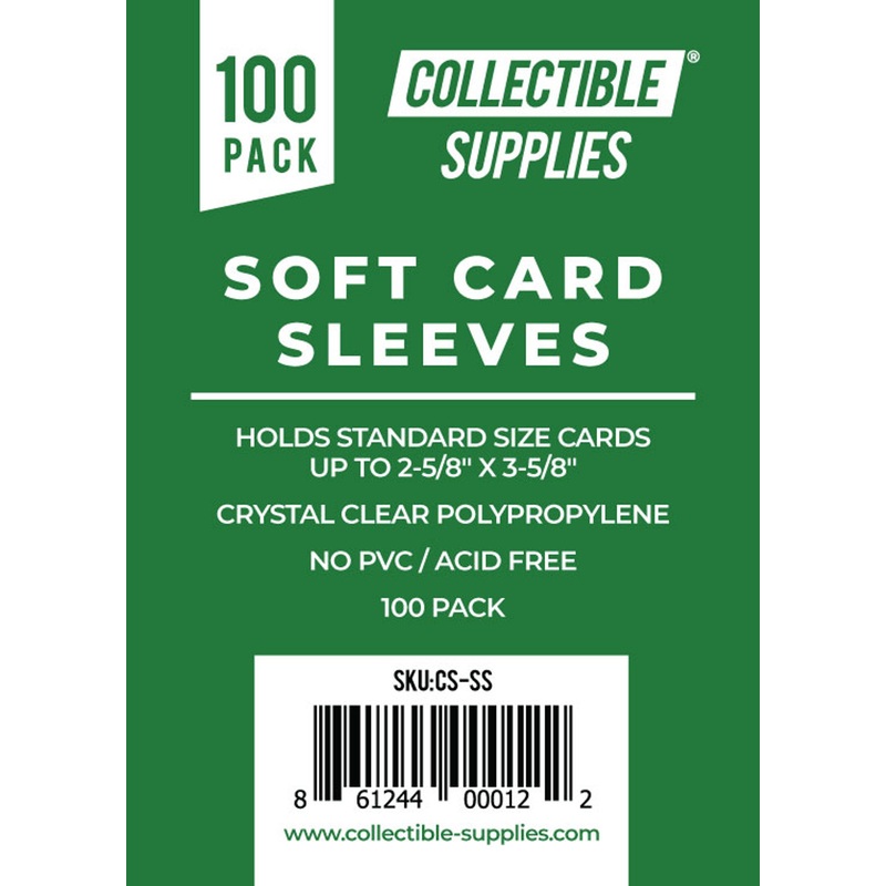 Soft Card Sleeves 100 SOFT SLEEVES (1 PACK)