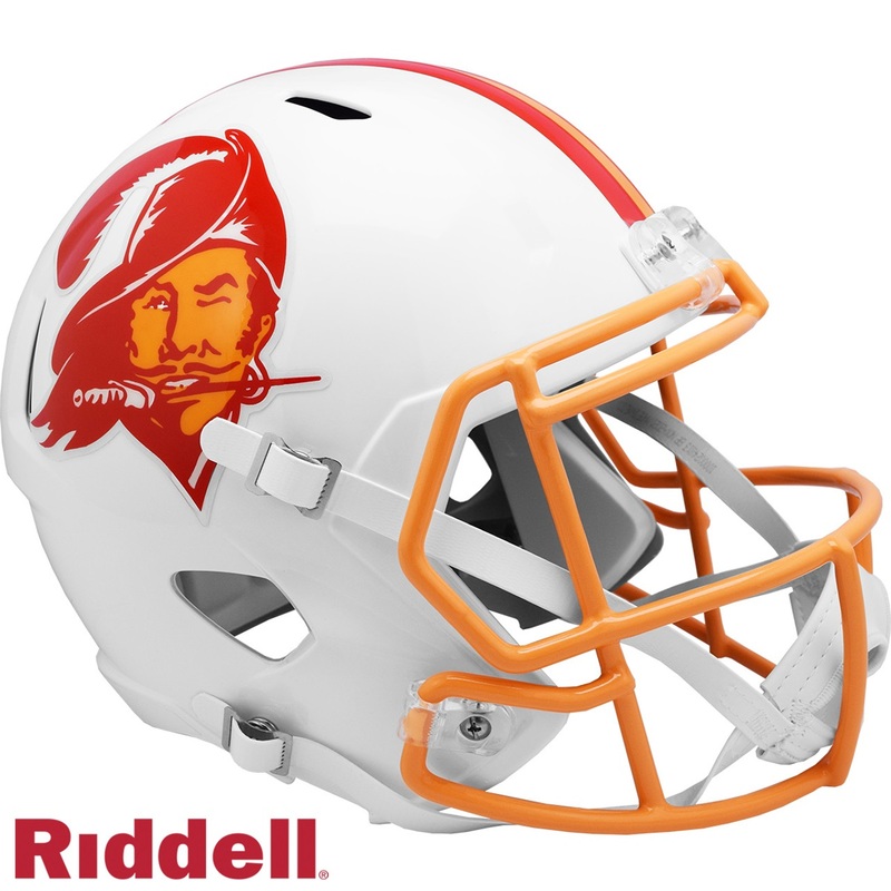 Tampa Bay Buccaneers 1976-96 Throwback SPEED Riddell Full Size Replica Football Helmet