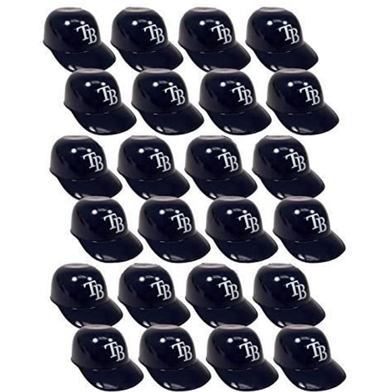 Tampa Bay Rays MLB 8oz Snack Size / Ice Cream Mini Baseball Helmets – Quantity 24