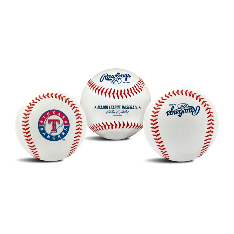 Texas Rangers Rawlings “The Original” Team Logo Baseball