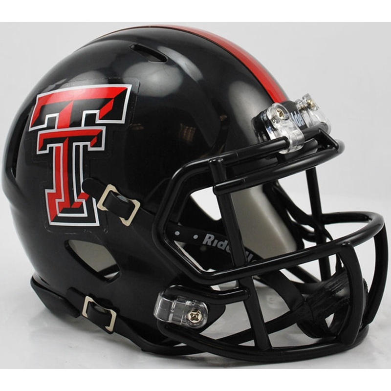 Texas Tech Red Raiders Guns Up NCAA Riddell Speed Mini Football Helmet