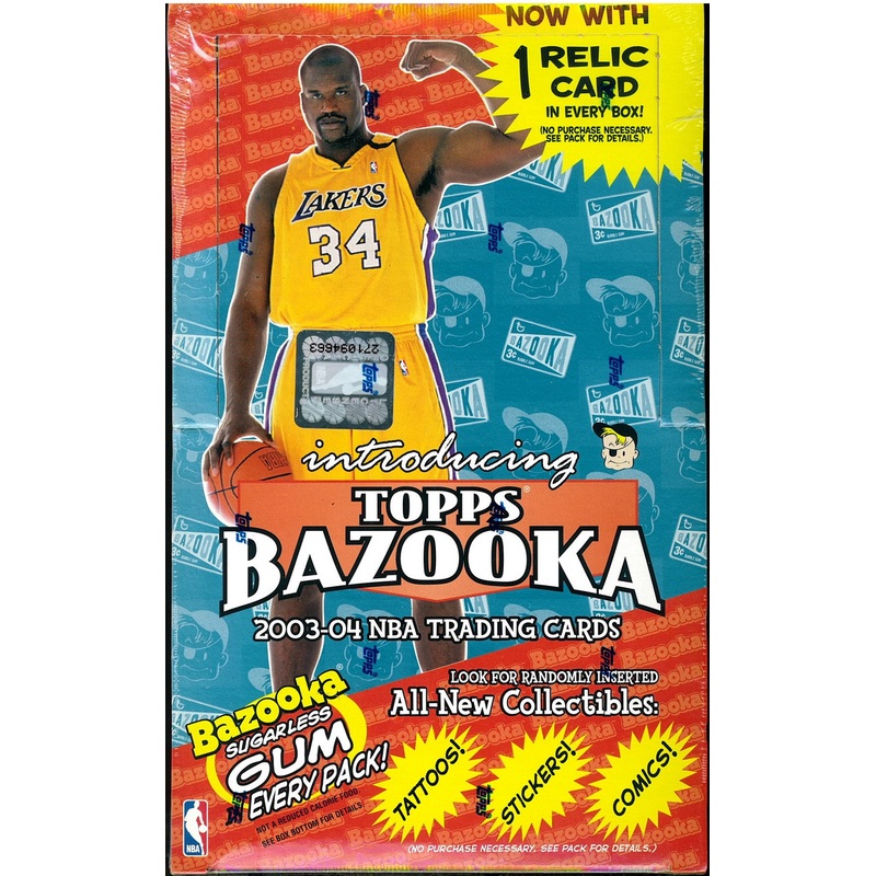 2003-04 Topps Bazooka Basketball Retail Box (Factory Sealed)