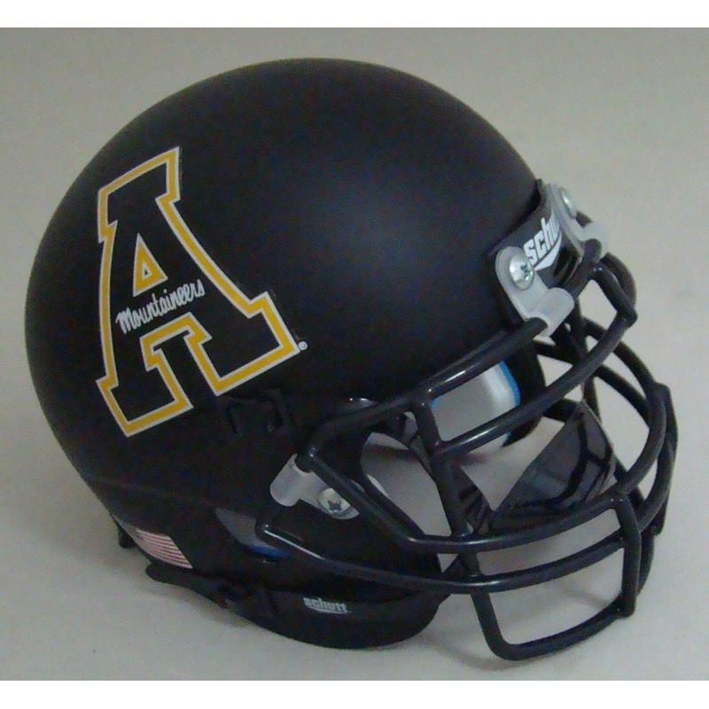 Appalachian State Mountaineers Schutt Mini Authentic Football Helmet Black A