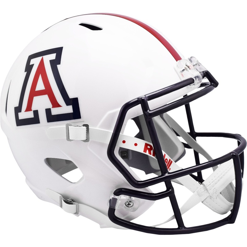 Arizona Wildcats Gloss White Riddell Speed Replica Full Size Football Helmet