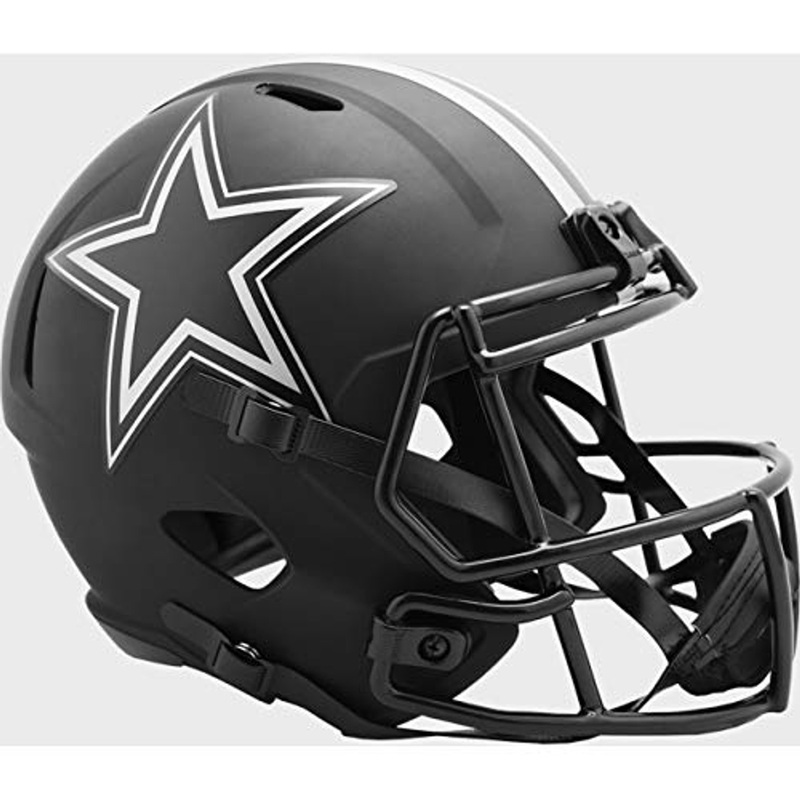 Dallas Cowboys 2020 Black Speed Replica Full Size Football Helmet