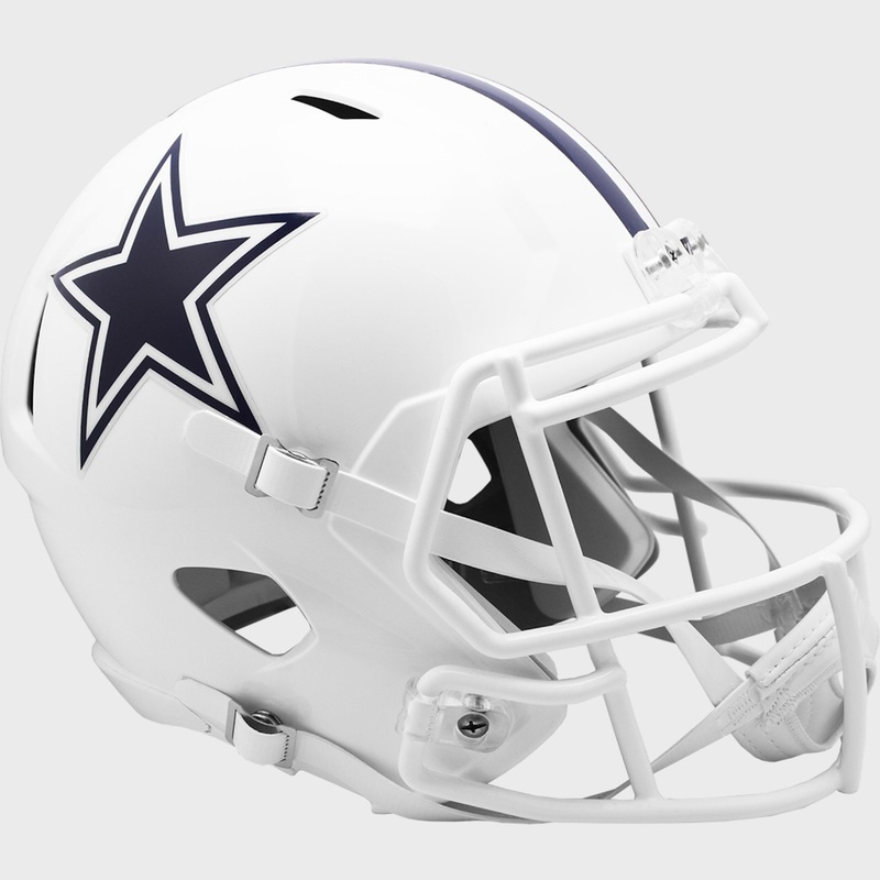 Dallas Cowboys Alternate White On-Field Riddell SPEED Full Size Replica Football Helmet