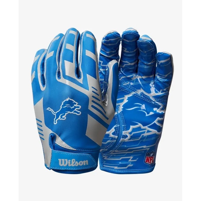 Detroit Lions NFL Stretch Fit Receiver Football Gloves