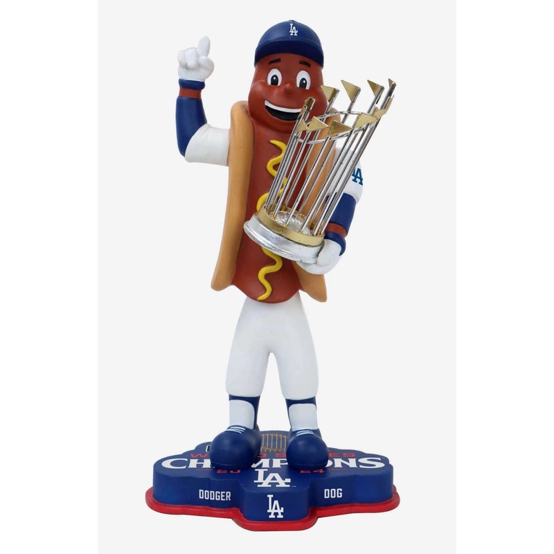 Dodger Dog Los Angeles Dodgers 2024 World Series Champions 8″ Bobblehead Bobble Head Doll