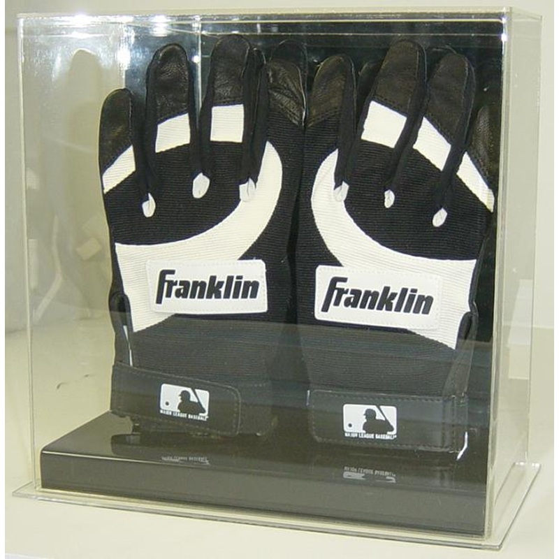 Double Baseball Batting Glove Display with Mirror