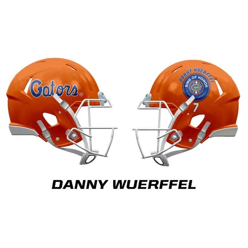 Florida Gators Danny Wuerffel Ring of Honor SPEED Mini Football Helmet