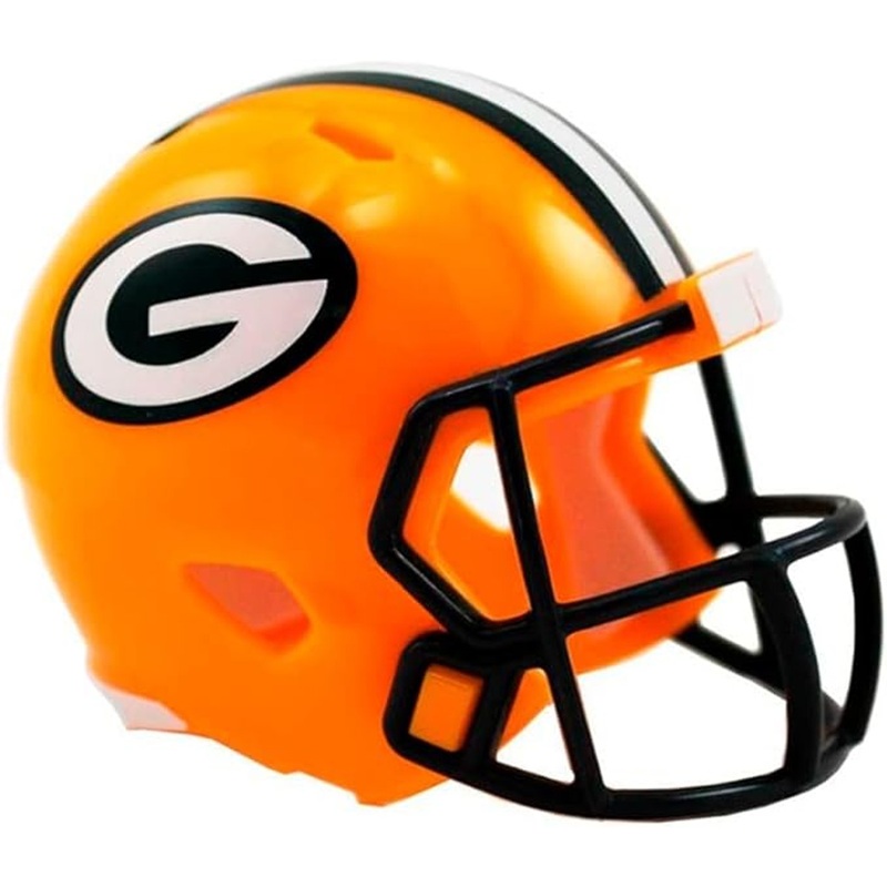 Green Bay Packers Revolution Mini Pocket Pro Size Football Helmet