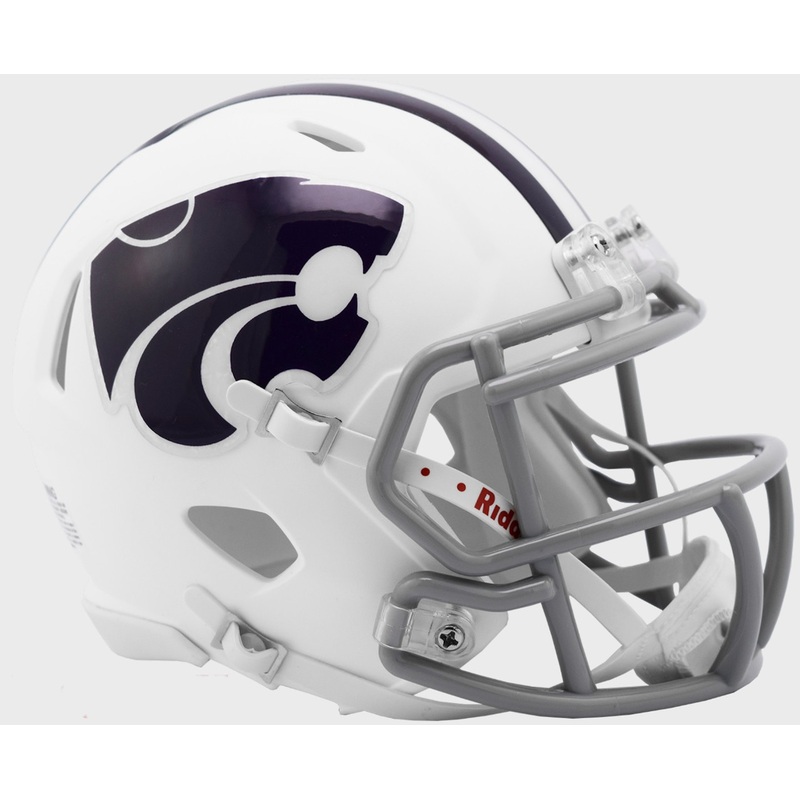 Kansas State Wildcats Alternate White NCAA Revolution SPEED Mini Football Helmet