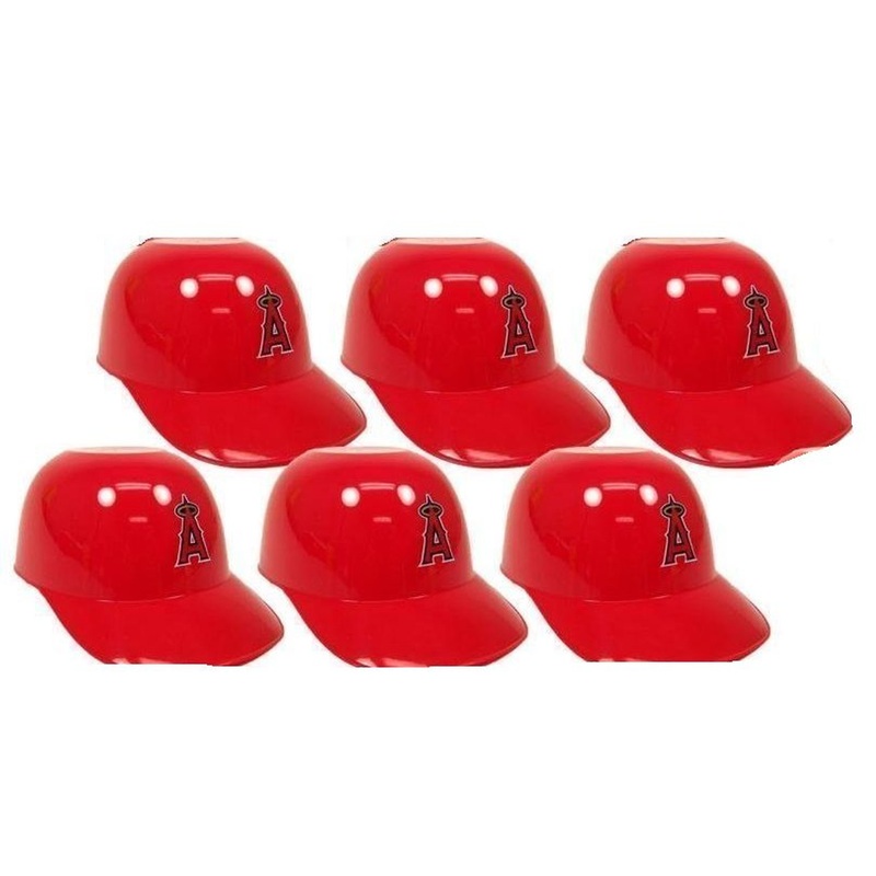 Los Angeles Angels MLB 8oz Snack Size / Ice Cream Mini Baseball Helmets – Quantity 6