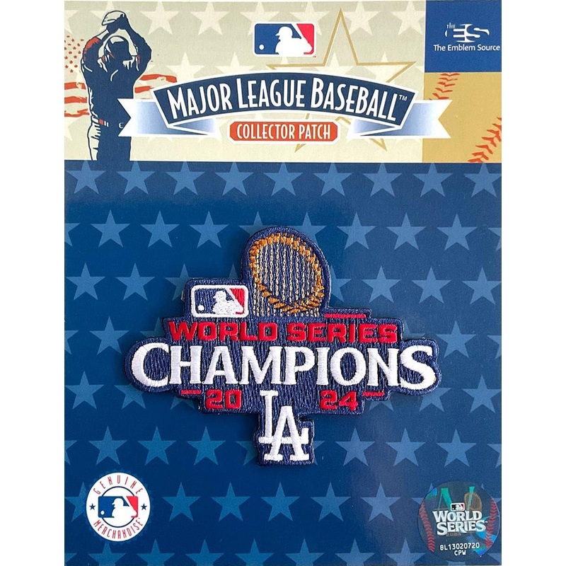 Los Angeles Dodgers 2024 World Series Champions Collectors Jersey Patch