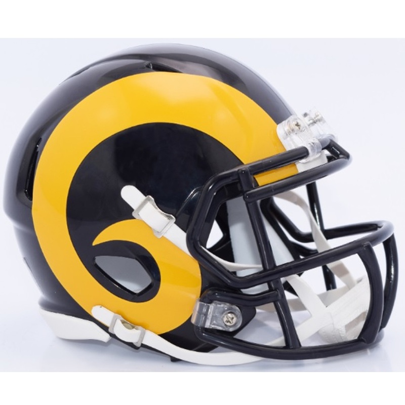 Los Angeles Rams 1981 to 1999 Retro Throwback Revolution SPEED Mini Football Helmet