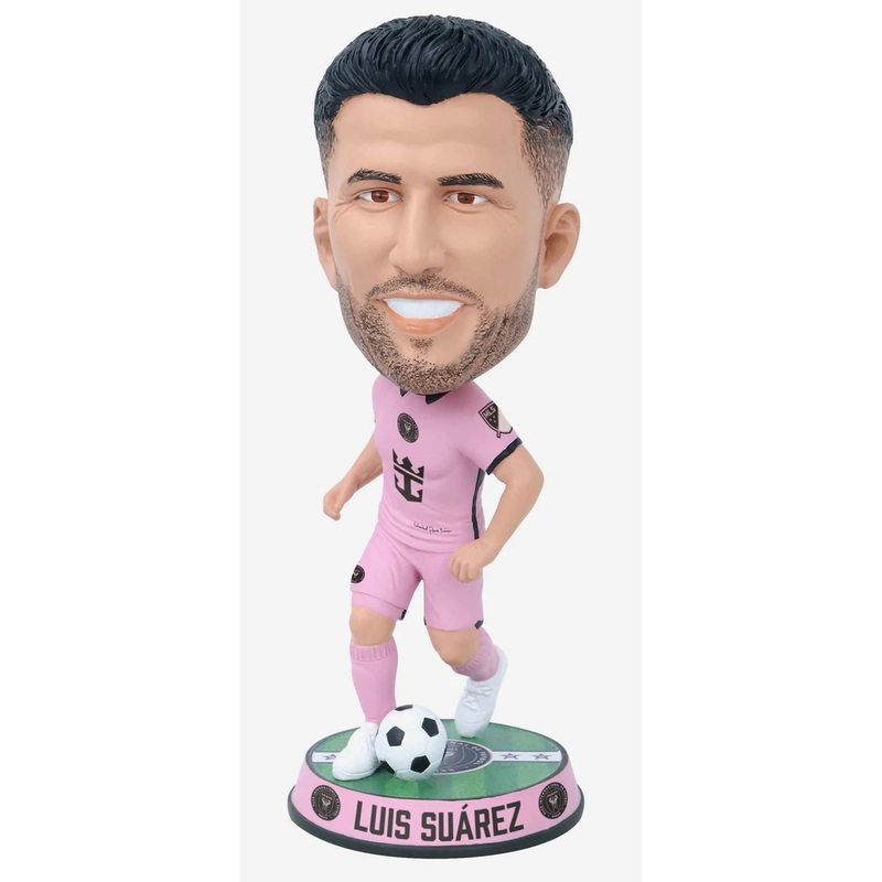Luis Suarez Inter Miami CF Field Stripe 2023 BigHead 9.5″ Bobblehead Bobble Head Doll